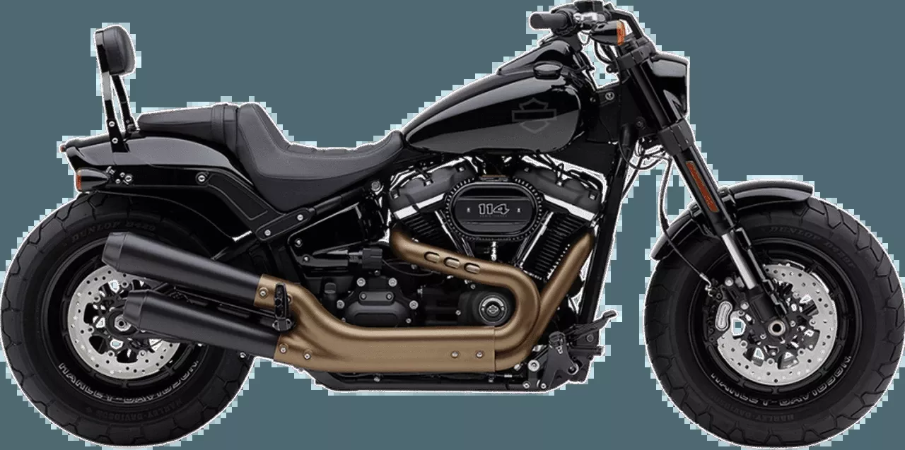 Cobra 4 inch El Diablo Slip On Mufflers for '18-22 Harley Davidson FXFB Fat Bob - Black