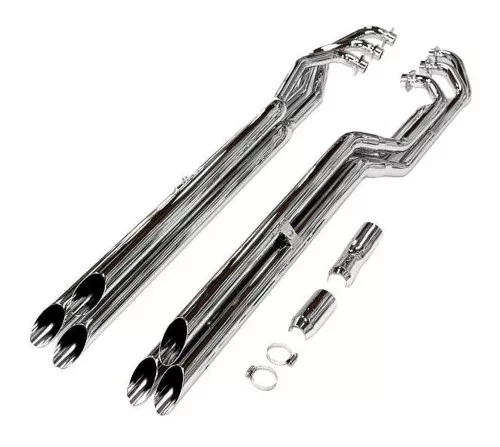 Cobra 6-into-6 Drag 2" Chrome Exhaust System (1269)
