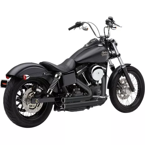 Cobra 909 2-Into-2 Exhaust for 2012-2017 Harley Dyna FXD/FXDWG - Black