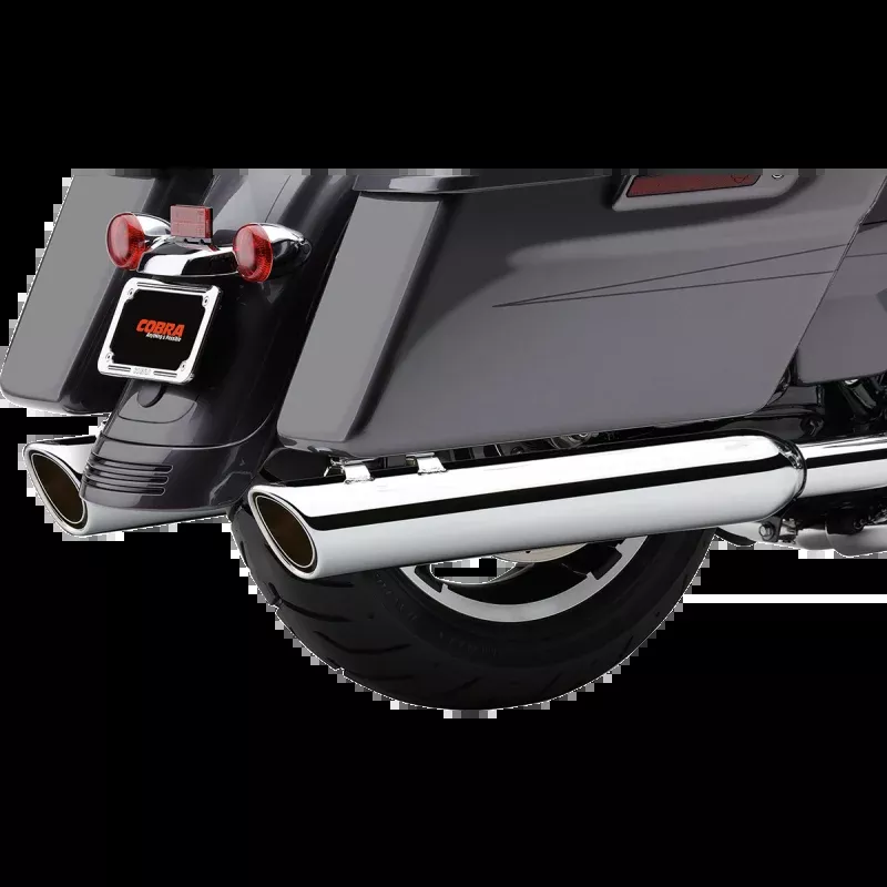 COBRA 909 4″ TWIN MUFFLERS HARLEY DAVIDSON BAGGERS 99-16