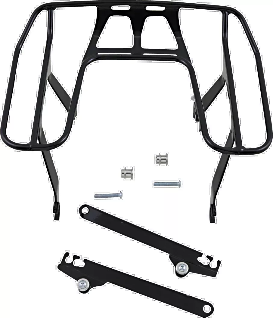 Cobra Black Wrap Around Detachable Luggage Rack 91-17 Harley Dyna FXDL FXDI