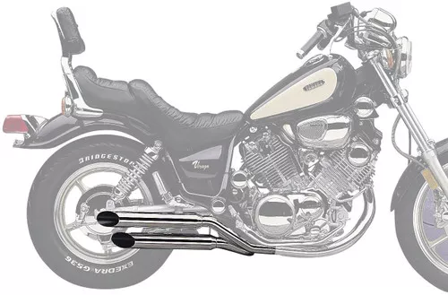 Cobra Boulevard Slash-Cut Chrome Slip-On Mufflers (2165SC)