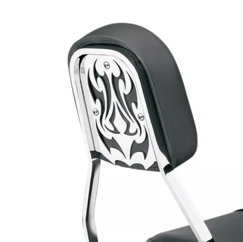 Cobra Chrome Tribal Backrest Insert for Tall Square Backrests (02-5054)