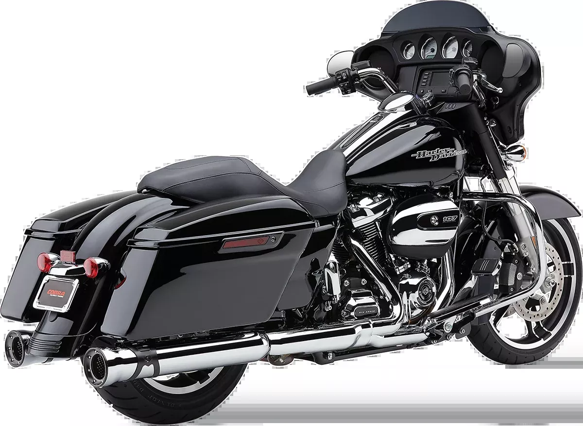Cobra Race Pro Motorcycle Slip on Mufflers for 2017-2022 Harley Touring Models