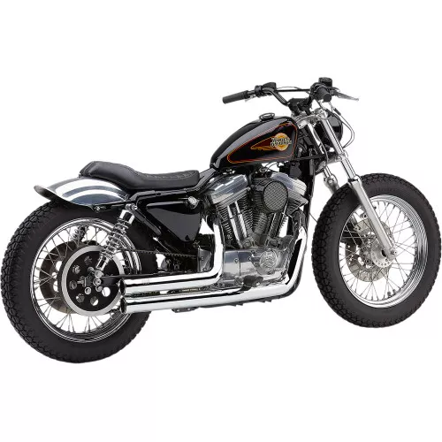 Cobra Speedster Short 909 Exhaust for 1986-2003 Harley Sportster - Chrome