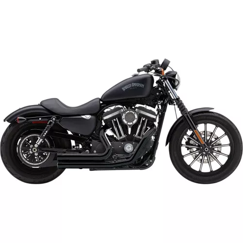 Cobra Speedster Short 909 Exhaust for 2014-2022 Harley Sportster - Black