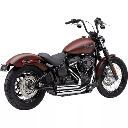 Cobra Speedster Short 909 Exhaust for 2018-2022 Harley Softail FXBB/FXLR/FLSL - Chrome