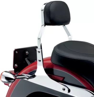 Cobra Square Mini 11" Chrome Sissy Bar Passenger Backrest (602-1102)