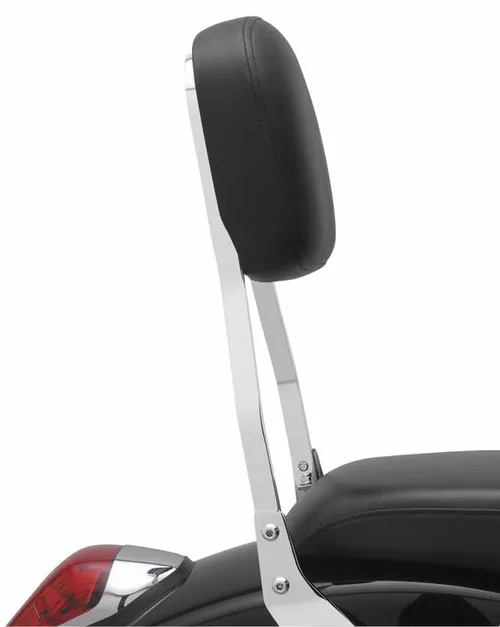 Cobra Square Short 14" Chrome Sissy Bar Passenger Backrest (02-5618)