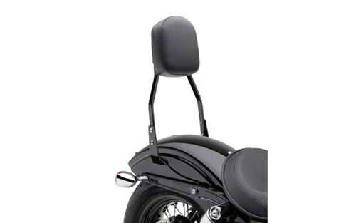 Cobra Square Standard 17" Black Sissy Bar Passenger Backrest (602-1153B)