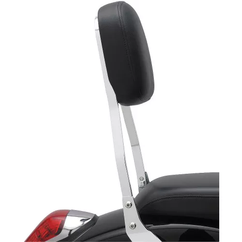 Cobra Square Standard 17" Chrome Sissy Bar Passenger Backrest (02-5245)