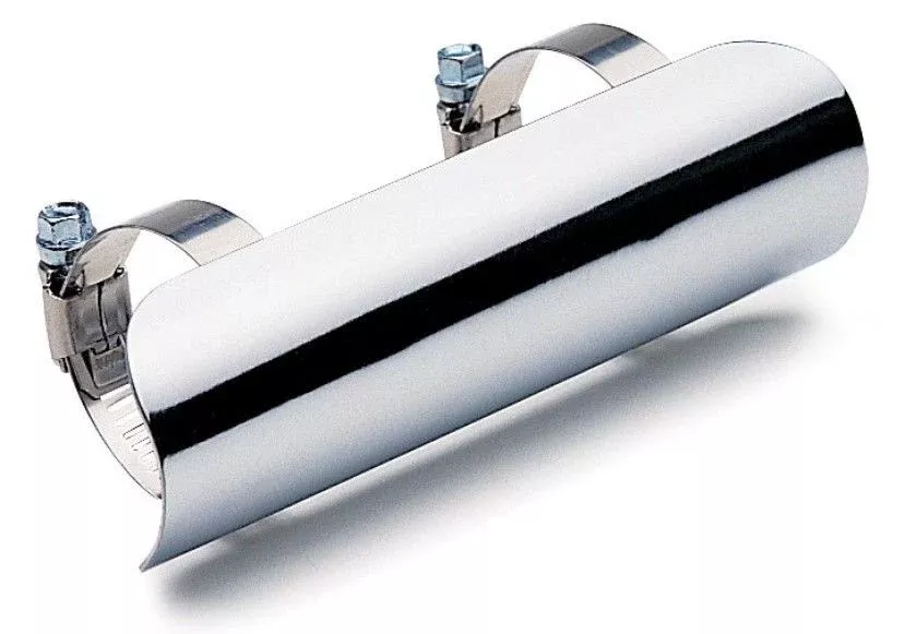 Cobra USA Universal Heat Shield for Headers - Chrome - 1.75 in x 7 inch - 99-0155P