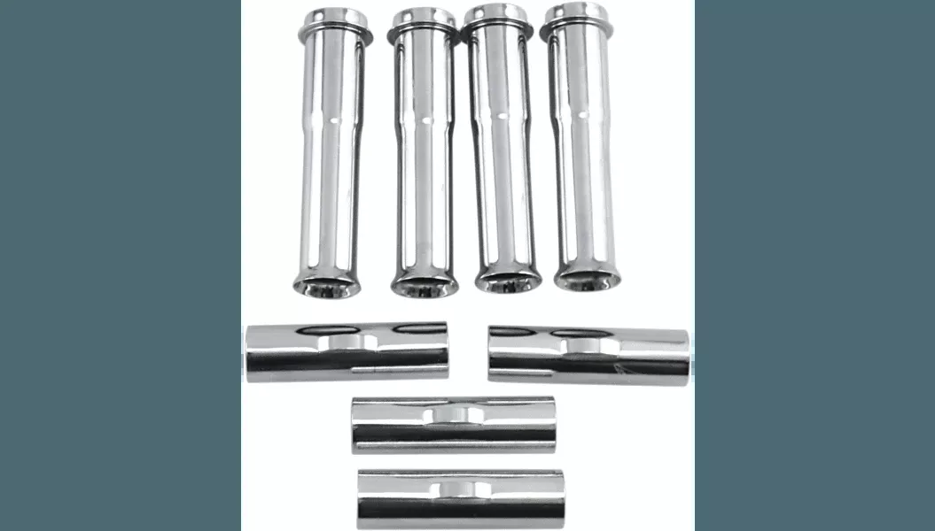 Colony Twin Cam Quick Install Lower Pushrod Tube Kit - Chrome