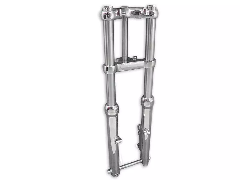 COMPLETE FRONT FORK ASSY CHROME HARLEY 39MM NARROW 88-99