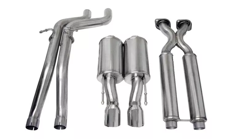 Corsa Performance 06-10 Jeep Grand Cherokee 6.1L V8 Polished Sport Cat-Back Exhaust