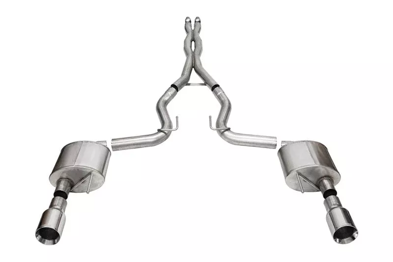 CORSA Performance Corsa 2024 Ford Mustang GT Xtreme CatBack Exhaust Sys 3.0in Dual Rear Exit w/4.5in Straight Cut Tips 21251