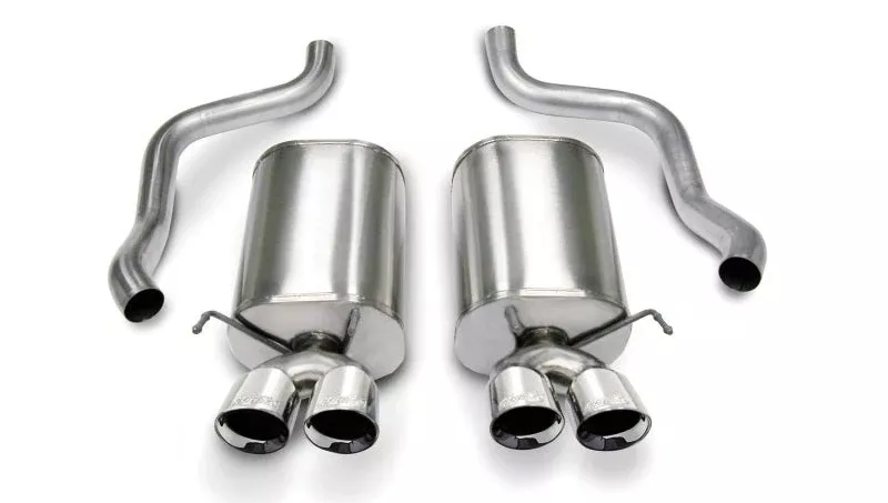 Corsa Performance Polished Sport Axle-Back Exhaust 05-08 Chevrolet Corvette C6 6.0L V8