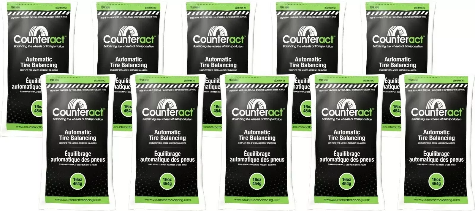 Counteract 160BNB Tire Balancing Beads 16 oz (10 Bags)