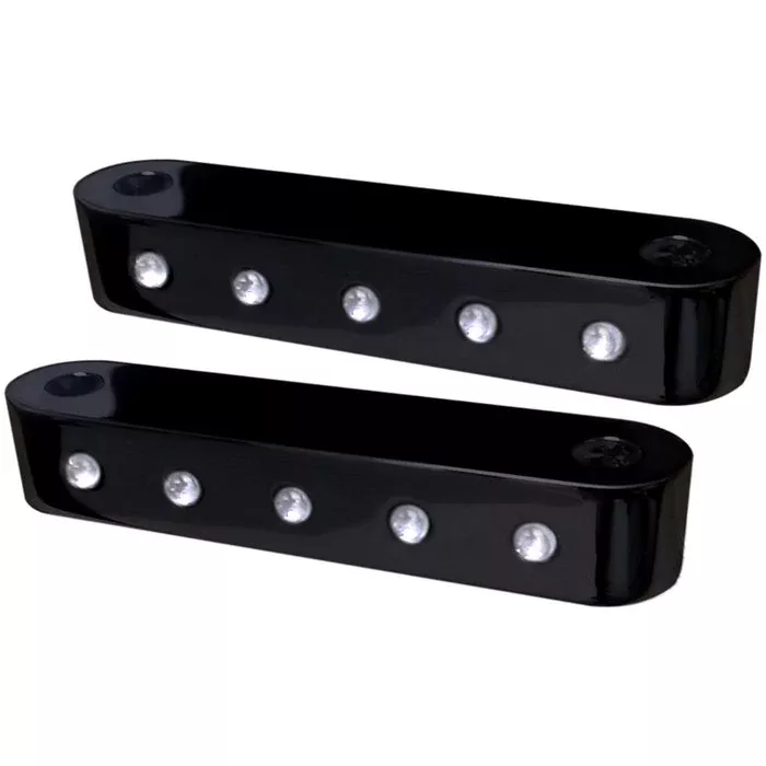 Covingtons Black Dimpled Front Fender Spacers Harley Touring FLH/T 14-20