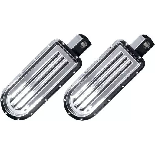 Covingtons Customs Chrome Dimpled Billet Footpegs Foot Peg Harley Male Mount PR