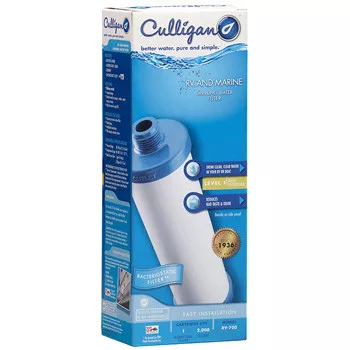 Culligan RV-700 Pre-Tank Water Filter for Recreational Vehicles, White