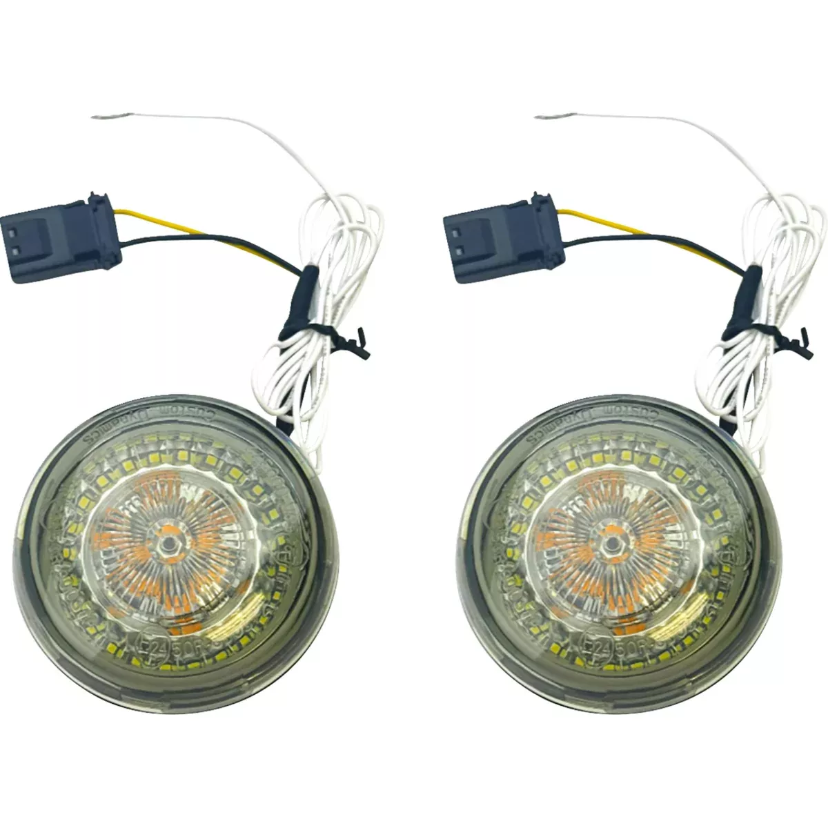 CUSTOM DYNAMICS 2020-1793 PB-AW-ECE-JAE ProBEAM Amber/White Dynamic Ringz™ – ProBEAM Dynamic Ringz™ Turn Signals – HDI JAE