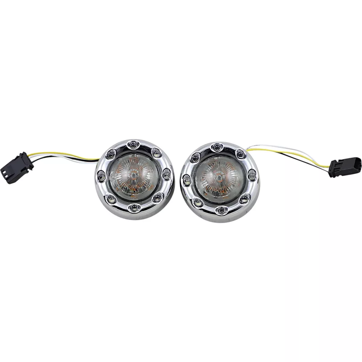 CUSTOM DYNAMICS 2020-1876 PB-BR-AW-JAE-CS ProBEAM Bullet Ringz™ 1157 Front Turn Signals – Chrome – Smoke Lens