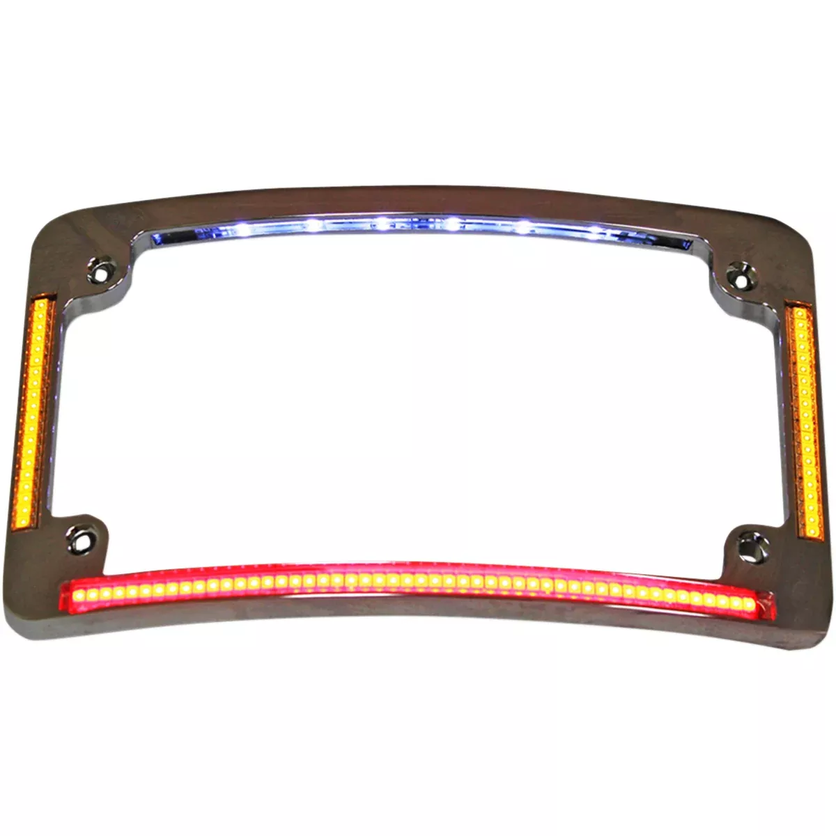 CUSTOM DYNAMICS 2030-0787 TF05-C All-in-One License Plate Frame – Radius – Chrome