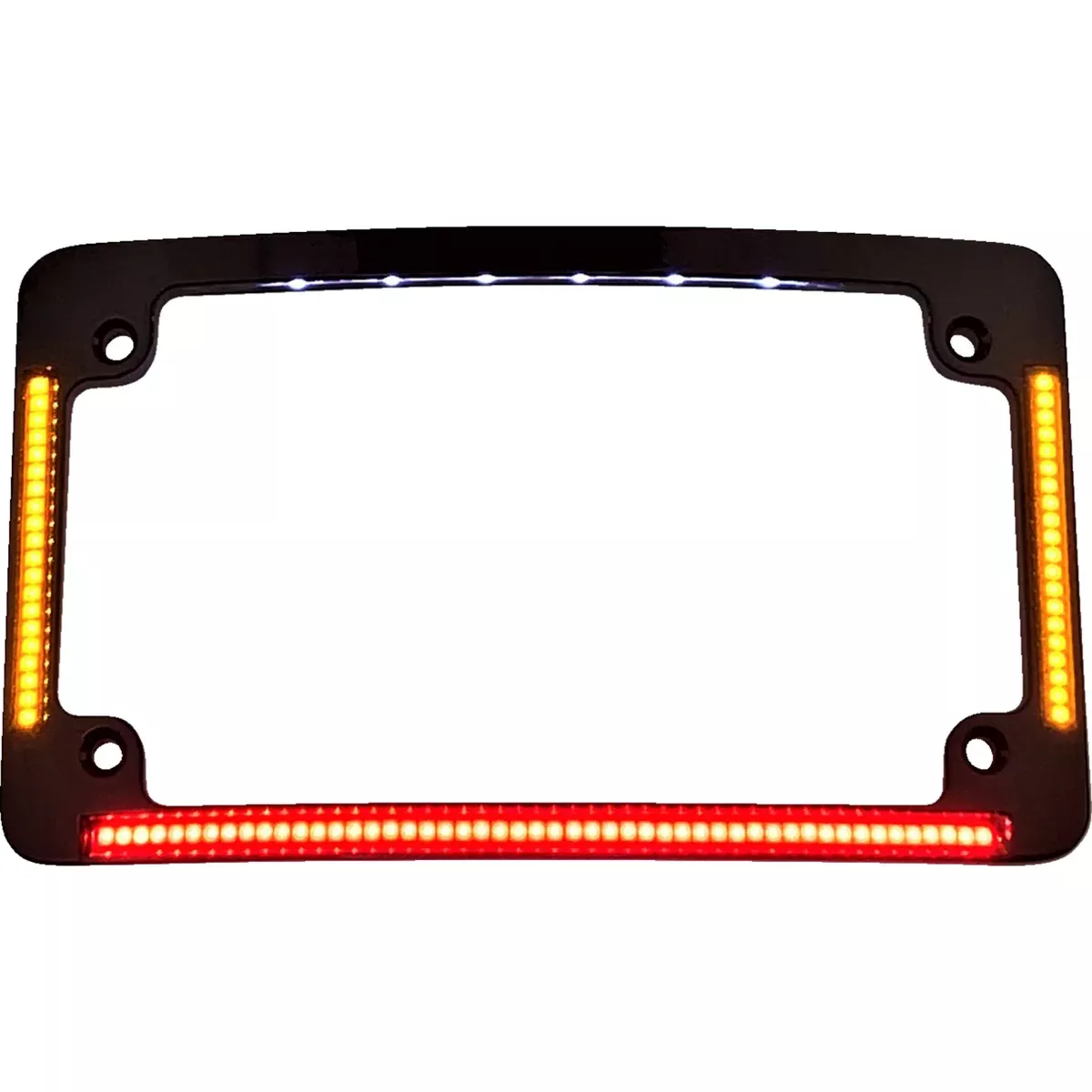 CUSTOM DYNAMICS 2030-0788 TF05-B All-in-One License Plate Frame – Radius – Black