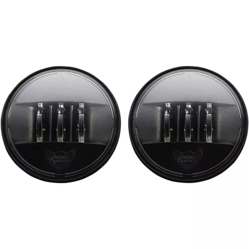 Custom Dynamics 4.5" Probeam LED Passing Lamps for Harley - True Black