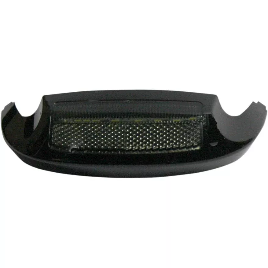 Custom Dynamics Black Front Fender Tip Amber LED Smoke Lens Harley 14-15 FLH/T