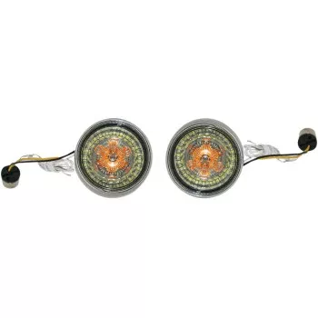 Custom Dynamics Bullet Bezel Turn Signal Assembly - PB-BB-AW-1156CS For Harley Motorcycles 2001-2025