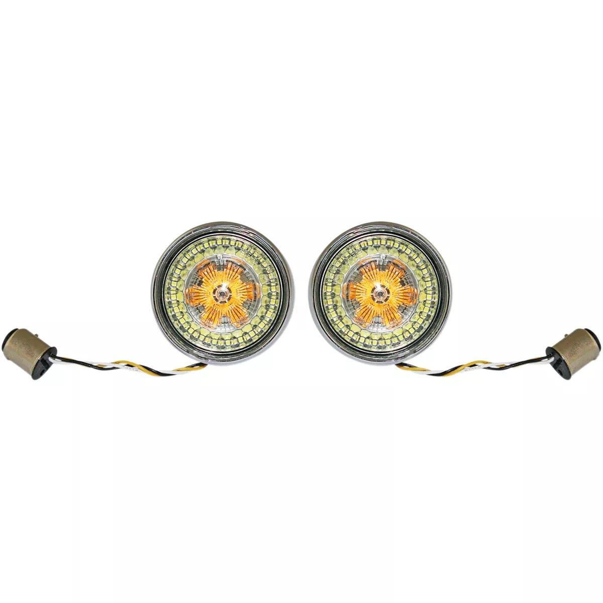 Custom Dynamics Bullet Bezel Turn Signal Assembly – PB-BB-AW-1157CS For Harley Motorcycles 2000-2025