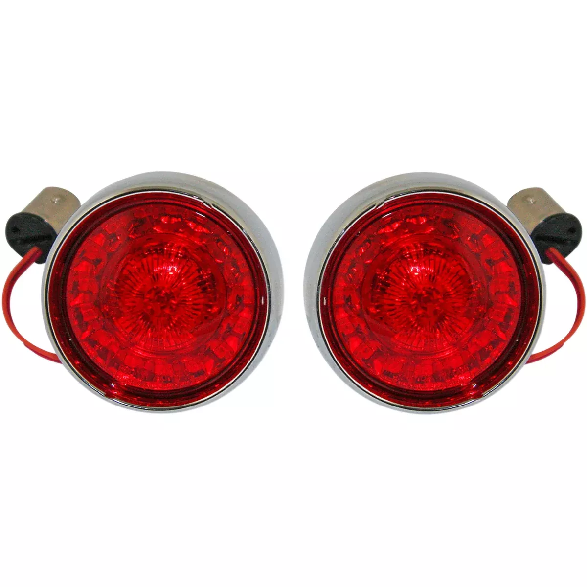 Custom Dynamics Bullet Bezel Turn Signal Assembly – PB-BB-RR-1157CR For Harley Motorcycles 2007-2025