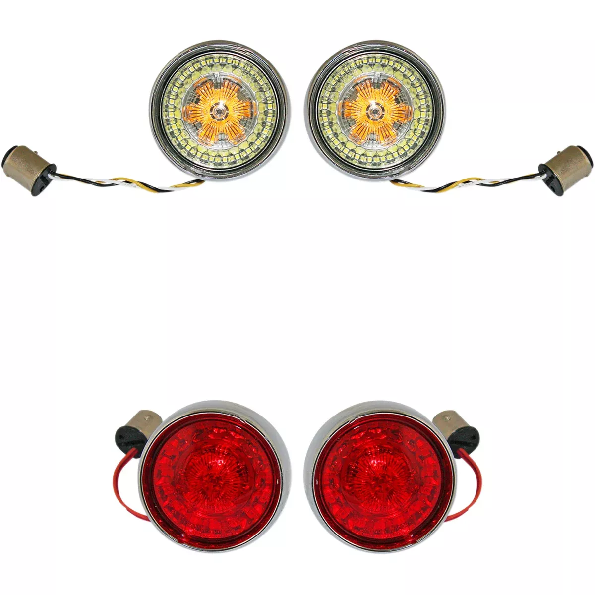 Custom Dynamics Bullet Bezel Turn Signal Assembly – PB-BCM-BB-C For Harley Motorcycles 2011-2024