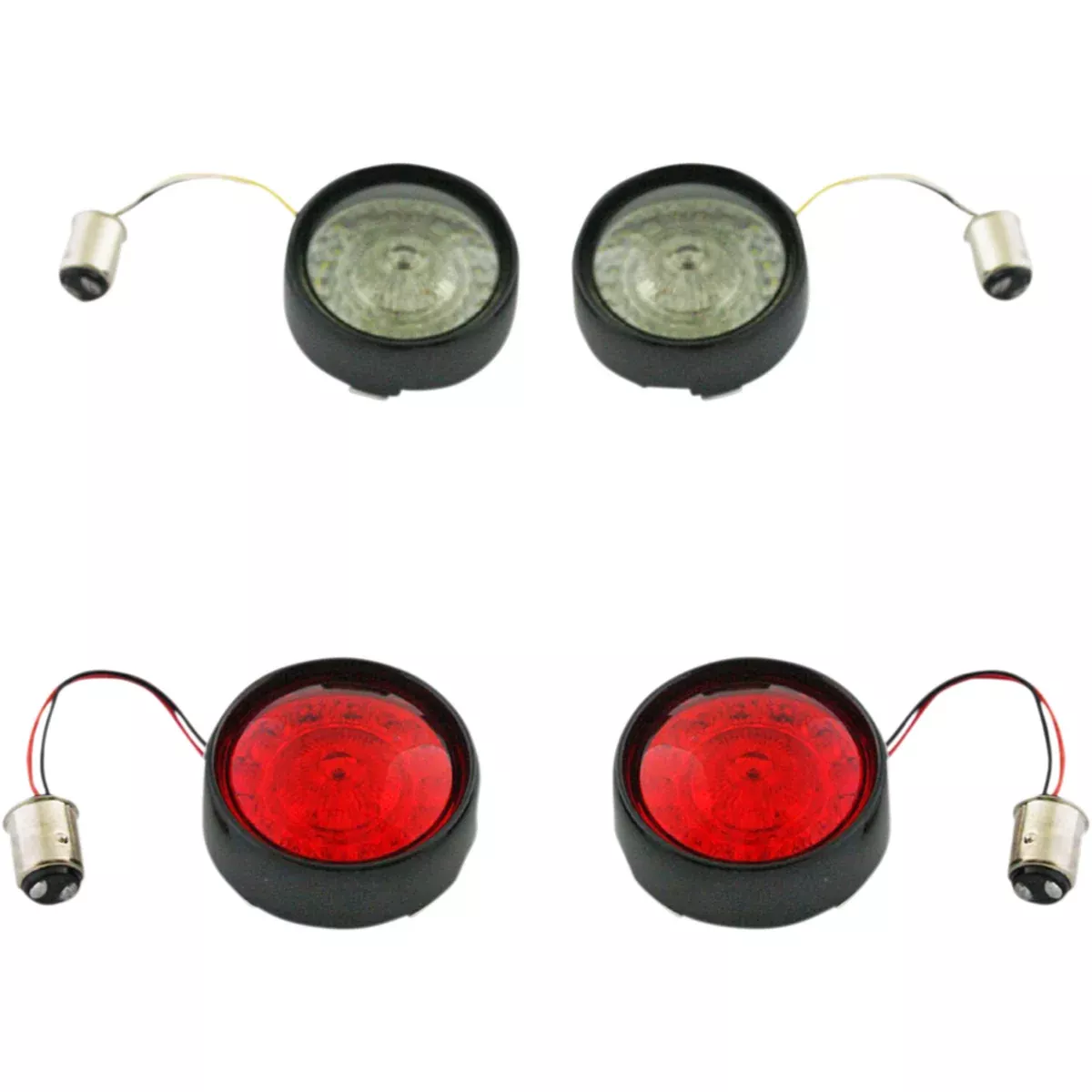 Custom Dynamics Bullet Bezel Turn Signal Assembly – PB-BCM2-BB-B For Harley Motorcycles 2011-2024