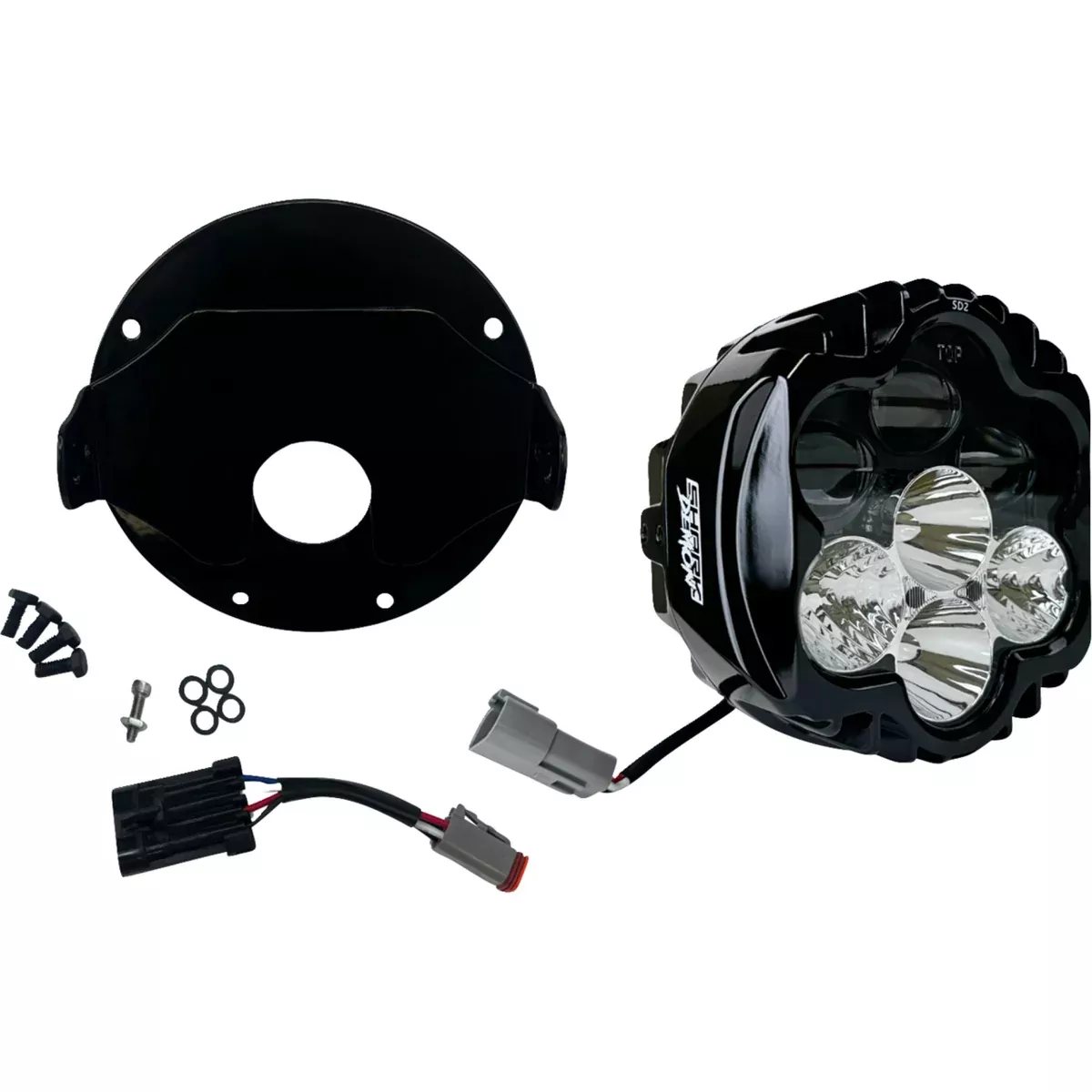 Custom Dynamics Headlight - SD2-LRST-W For Harley Electra Glide / Softail 2022-2026