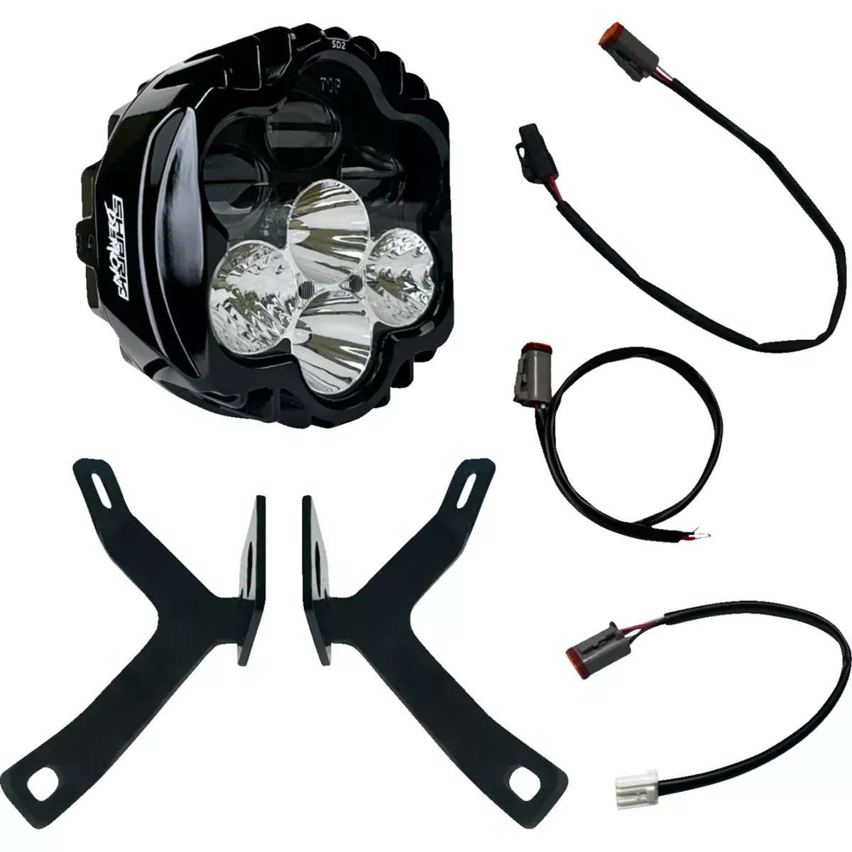 Custom Dynamics Headlight - SD2-MSRW-W For Harley Motorcycles 1999-2026 | Indian 2015-2024