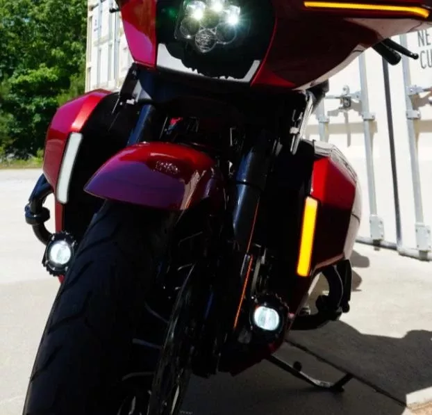 Custom Dynamics Lower Fairing Diffused LED Lights with Run & Turn Signal for '23.5-26 Harley Davidson Touring Models with OEM lower fairings