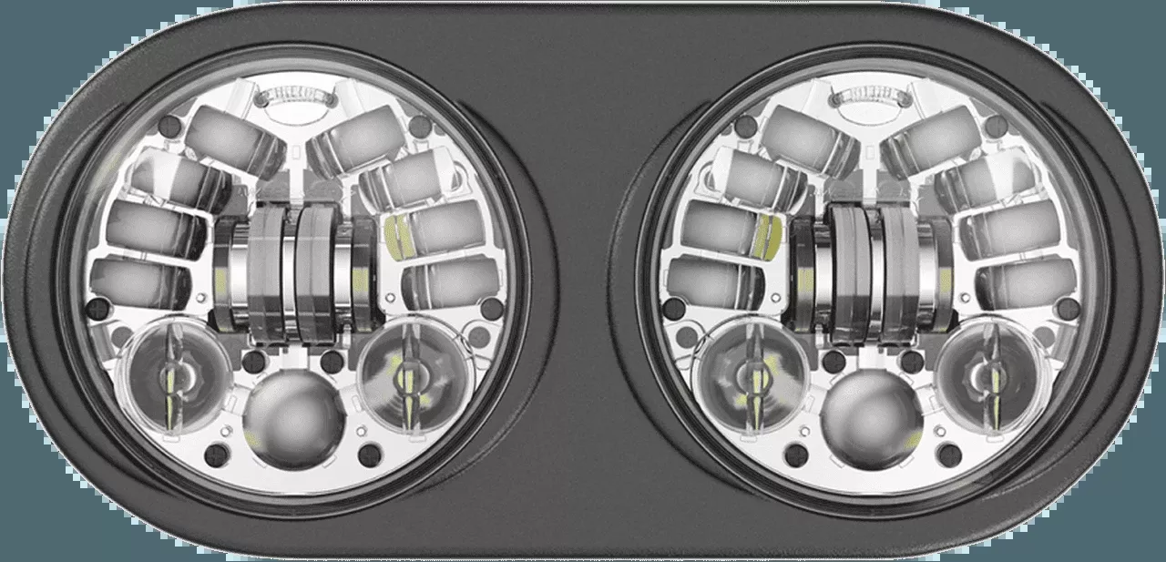 Custom Dynamics Probeam LED Adaptive Headlamps for '93-13 Harley Davidson Road Glide Models - Black or Chrome