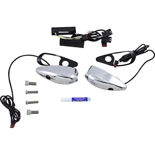 Custom Dynamics Probeam LED Front Turn Signals for Harley Road Glide – Chrome
