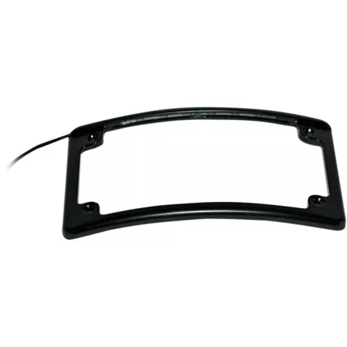 Custom Dynamics Radius LED License Plate Frame for Harley - Black