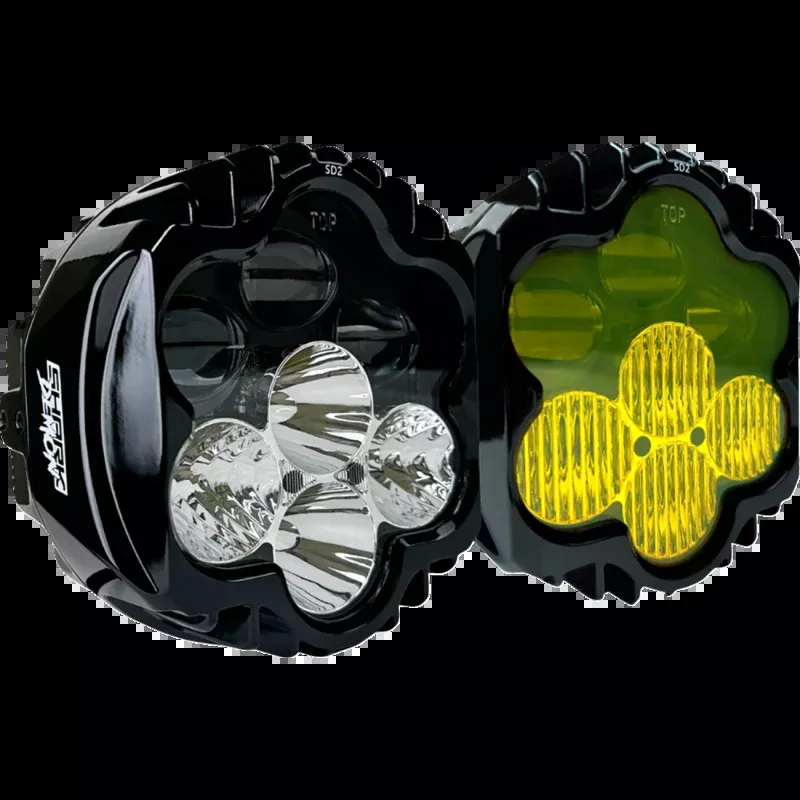 CUSTOM DYNAMICS SHARK DEMON 2 LED COMBO HEADLIGHT KIT HARLEY FLHR 15-24