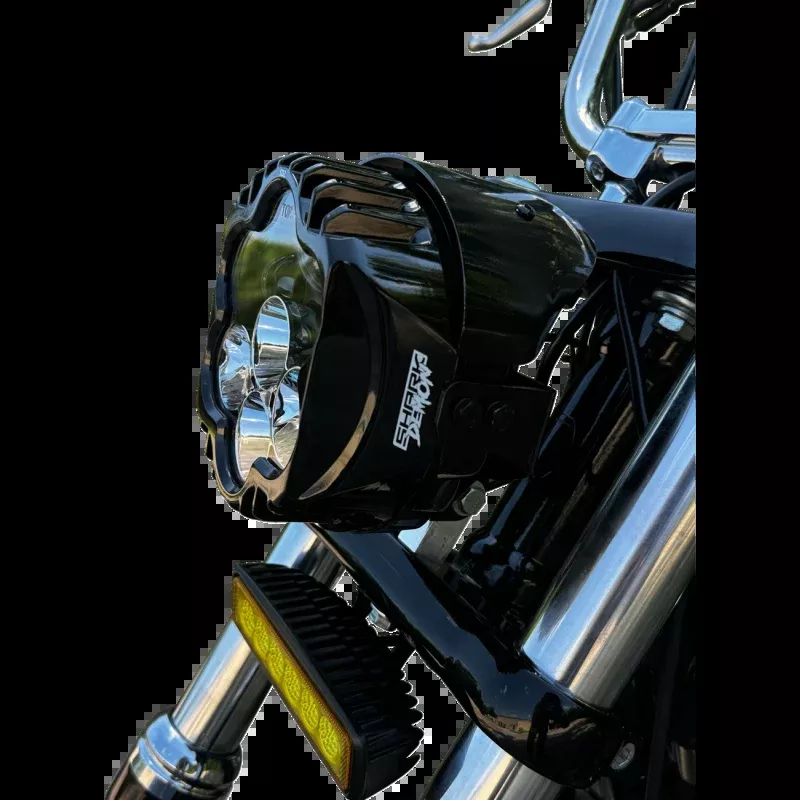 CUSTOM DYNAMICS SHARK DEMON 2 PEDESTAL MOUNT LED HEADLIGHT KIT