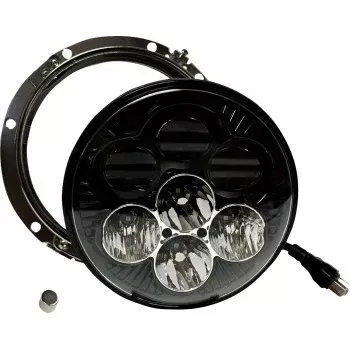 Custom Dynamics Shark Demon 7” LED Headlight with Color Changing Backlight – SD2-7-13