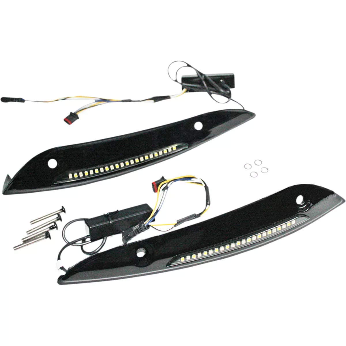 Custom Dynamics Windshield Trim - CD-RG-SWT-AW2-B For Harley Road Glide 2015-2025