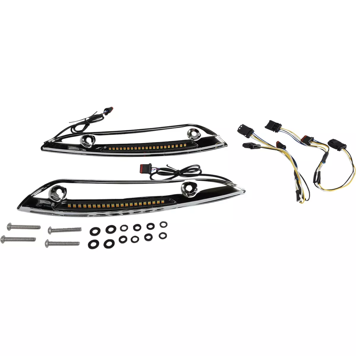 Custom Dynamics Windshield Trim - CD-RG-SWT-AW2-C For Harley Road Glide 2015-2025