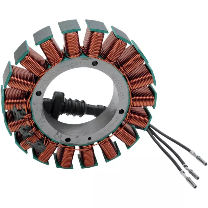 Cycle Electric Replacement Stator 3-Phase 50 Amp For Harley-Davidson Softail Dyna 2007