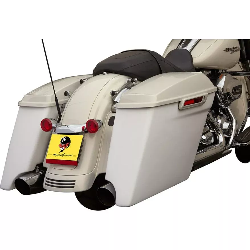 Cycle Visions 4″ Extended Left Saddlebag for Harley 14-15 Touring -W/ Cutout