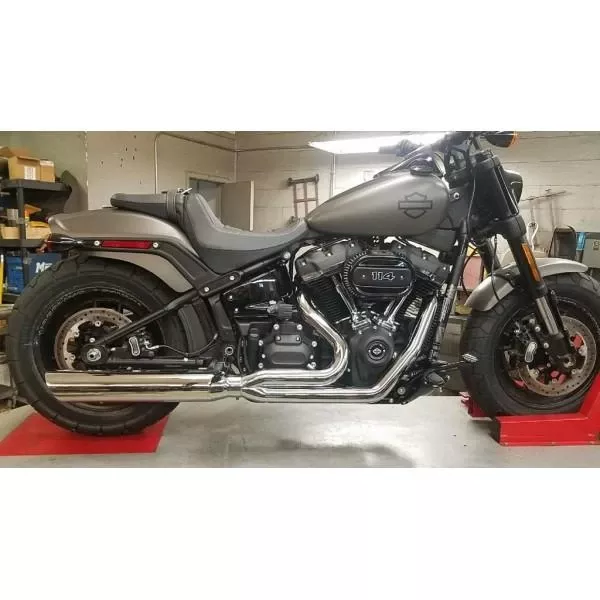 D&D Exhaust 2:1 Softail M8 Fat Cat Straight Back for ’18-25 Harley Davidson Softail Models (Select Finish) Will not fit Breakout or Fat Boy or FXDR